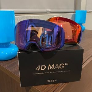 Smith $320 4D Mag Ski Snow Goggle + BONUS Lens